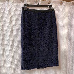 Boden lace pencil skirt